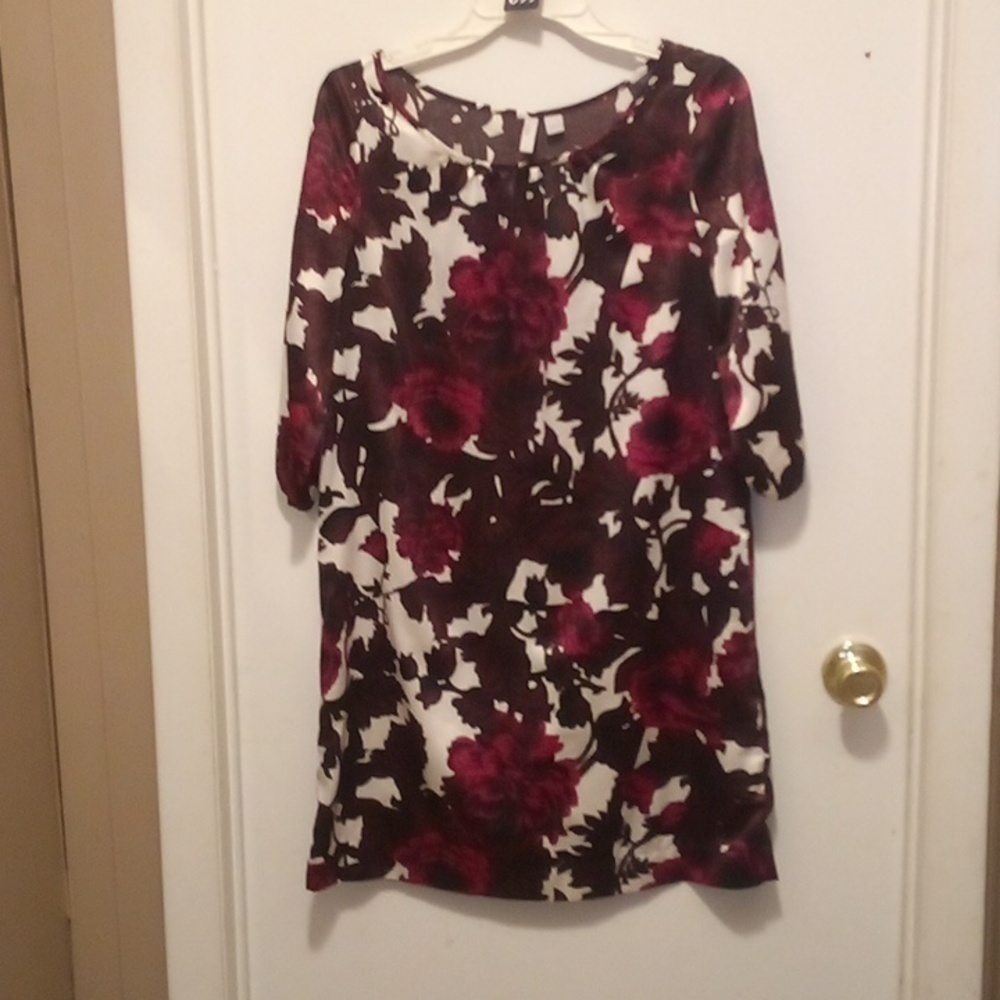 Old Navy Floral Mid Sleeve Dress - Size Small